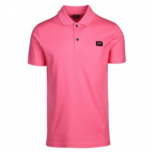 Mens Pink Classic Logo Custom Fit S/s Polo Shirt 36745 by Paul And Shark from Hurleys
