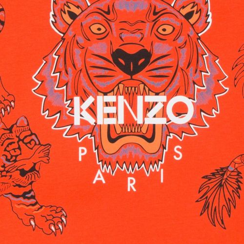 Junior Orange Tiger Japanese L/s T Shirt 45872 by Kenzo from Hurleys