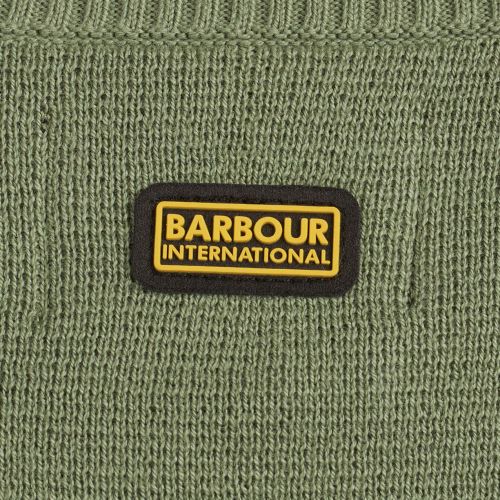 Womens Army Green Drifting Button Knitted Jumper 81963 by Barbour International from Hurleys