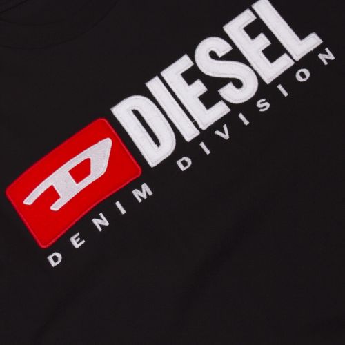 Mens Black T-Just-Division S/s T Shirt 40476 by Diesel from Hurleys