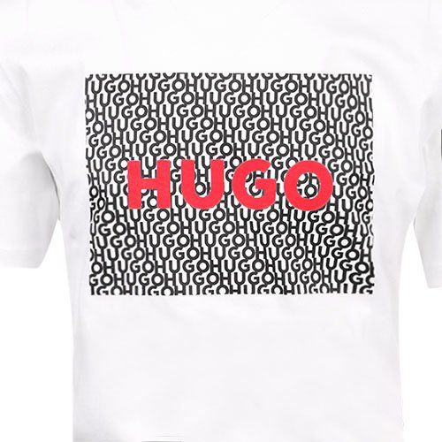 Mens White Dulive Regular Fit S/s T Shirt 109960 by HUGO from Hurleys