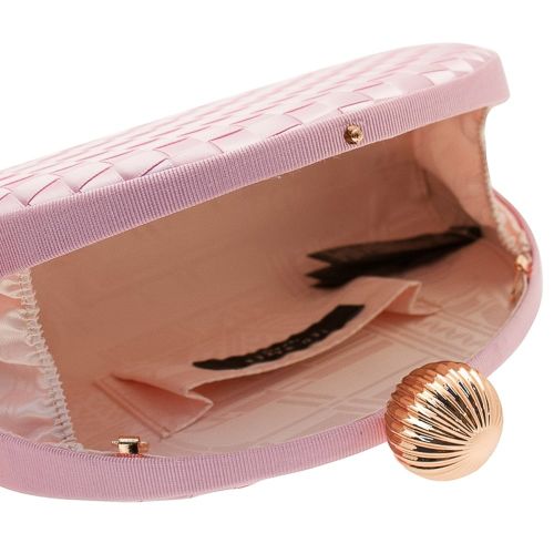 Womens Baby Pink Kyla Weave Clutch Bag 9887 by Ted Baker from Hurleys