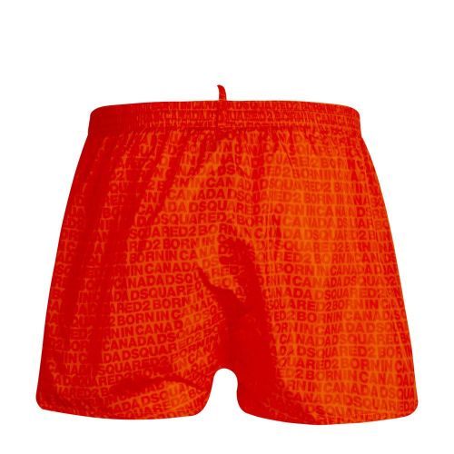 Mens Orange Printed Swim Shorts 82637 by Dsquared2 from Hurleys