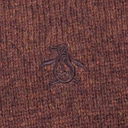 Mens Cappuccino Lambswool Crew Knitted Jumper 61621 by Original Penguin from Hurleys