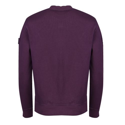 Casual Mens Purple World Crew Neck Sweat Top 34441 by BOSS from Hurleys