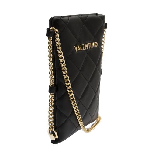 Valentino Bag Womens Black Ocarina Quilted Phone Crossbody