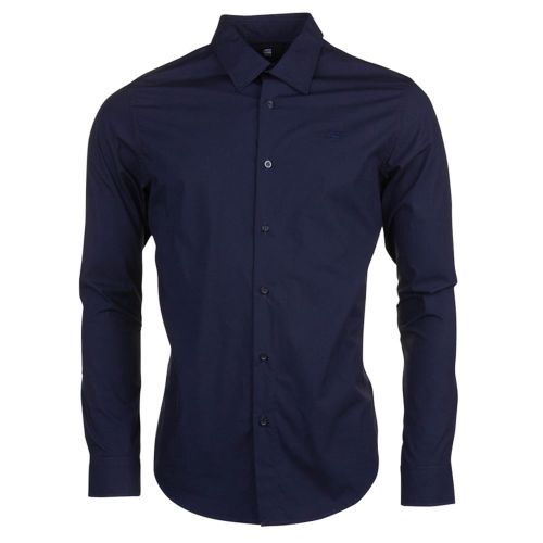 Mens Mazarine Blue Core Stretch L/s Shirt 70593 by G Star from Hurleys