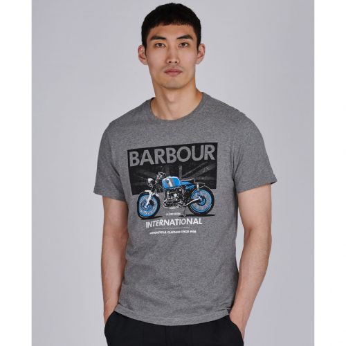 Mens Anthracite Greenwood S/s T Shirt 95673 by Barbour International from Hurleys