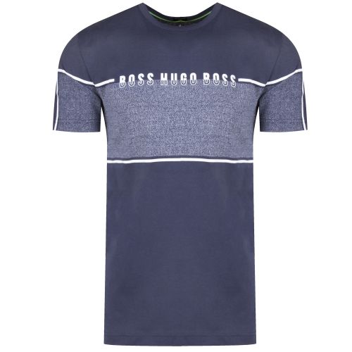 Athleisure Mens Navy Tee 4 Block S/s T Shirt 34364 by BOSS from Hurleys
