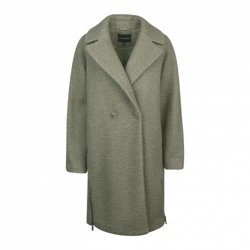 Womens Pale Green Tailored Soft Coat 47977 by Emporio Armani from Hurleys