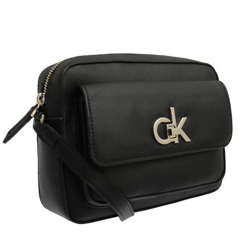 Womens Black Re-Lock Camera Bag 94275 by Calvin Klein from Hurleys