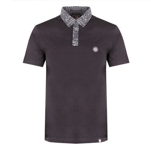 Mens Black Rosler Paisley S/s Polo Shirt 34988 by Pretty Green from Hurleys