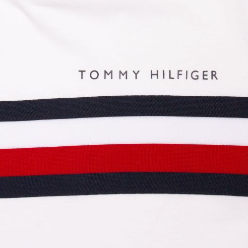 Tommy Hilfiger Mens White Global Stripe S/s T Shirt 76137 by Tommy Hilfiger from Hurleys