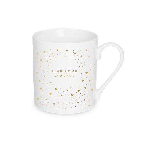 Live Love Sparkle Porcelain Mug 81916 by Katie Loxton from Hurleys
