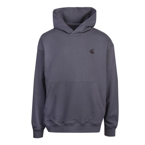 Anglomania Mens Grey Branded Back Print Hooded Sweat Top 52581 by Vivienne Westwood from Hurleys