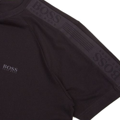 Athleisure Mens Black Tee 7 Taped Arm S/s T Shirt 45176 by BOSS from Hurleys