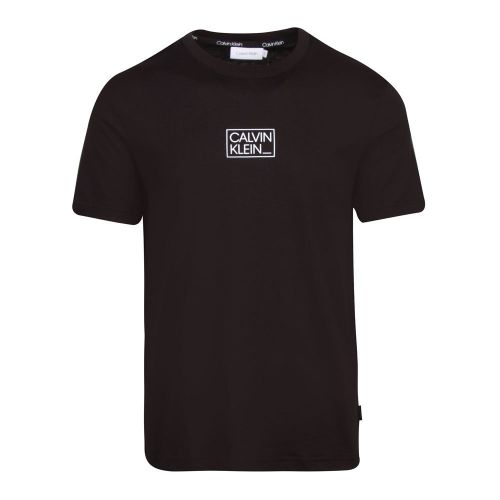 Mens Black Chest Box Logo S/s T Shirt 92653 by Calvin Klein from Hurleys