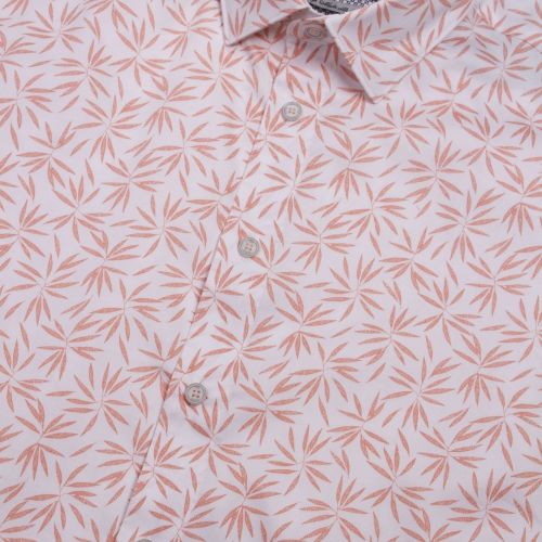 Mens Coral Krosa Leaf Print S/s Shirt 73424 by Ted Baker from Hurleys