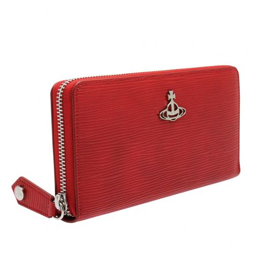 Womens Red Polly Zip Around Purse 92985 by Vivienne Westwood from Hurleys