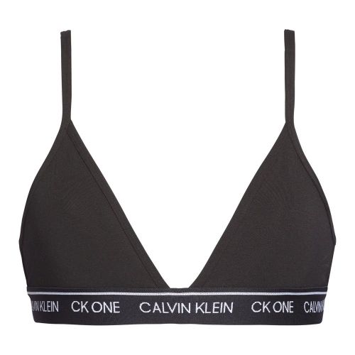 Womens Black CK One Unlined Triangle Bralette 81874 by Calvin Klein from Hurleys