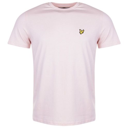 Mens Dusty Pink Crew Neck S/s T Shirt 24225 by Lyle & Scott from Hurleys