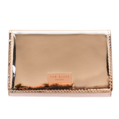 Womens Rose Gold Antonie Metallic Fold Mini Purse 68604 by Ted Baker from Hurleys