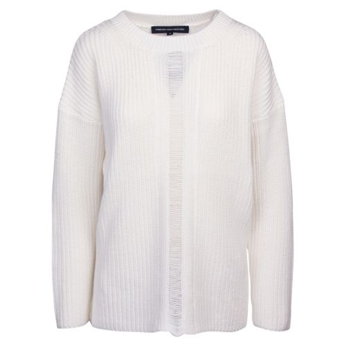 Womens Summer White Roche Mozart Knits Jumper 41280 by French Connection from Hurleys