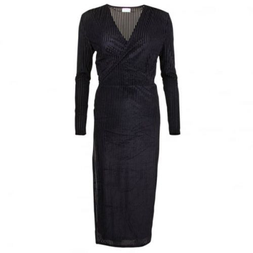 Womens Black Visainto Velvetine Maxi Dress 11250 by Vila from Hurleys
