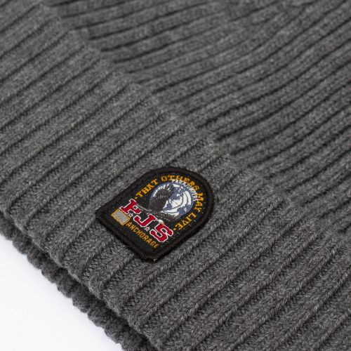 Mens Grey Branded Rib Hat 77784 by Parajumpers from Hurleys