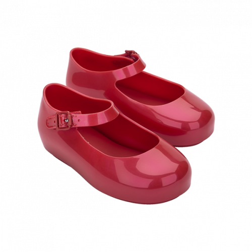 Girls Patent Red Mini Dora Shoes (4-11) 110922 by Mini Melissa from Hurleys