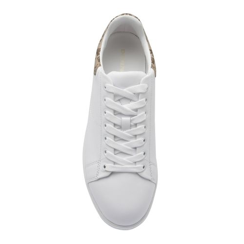 Womens White Logo Heel Tab Trainers 55430 by Emporio Armani from Hurleys