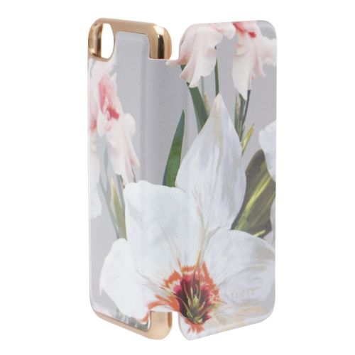 Womens Mid Grey Rosamon Chatsworth Bloom Print Flip Phone Case 23094 by Ted Baker from Hurleys