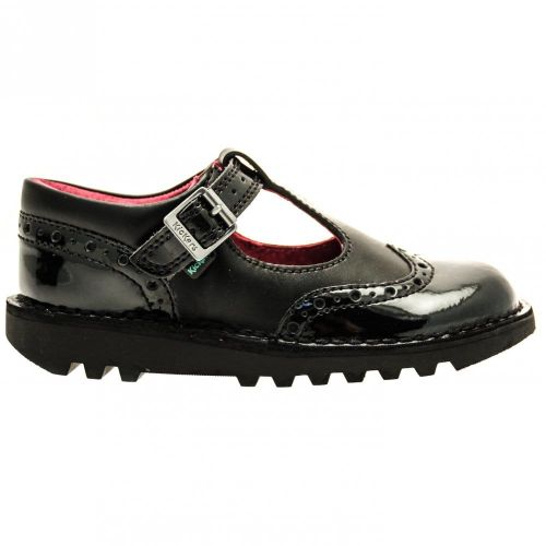Junior Black Kick T Broge Shoes (12.5-2.5) 14589 by Kickers from Hurleys