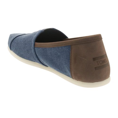 Mens Navy Wash Canvas/Trim Alpargatas Classic 8680 by Toms from Hurleys