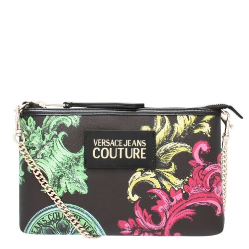 Womens Black Baroque Mix Print Pouch Crossbody Bag 49118 by Versace Jeans Couture from Hurleys