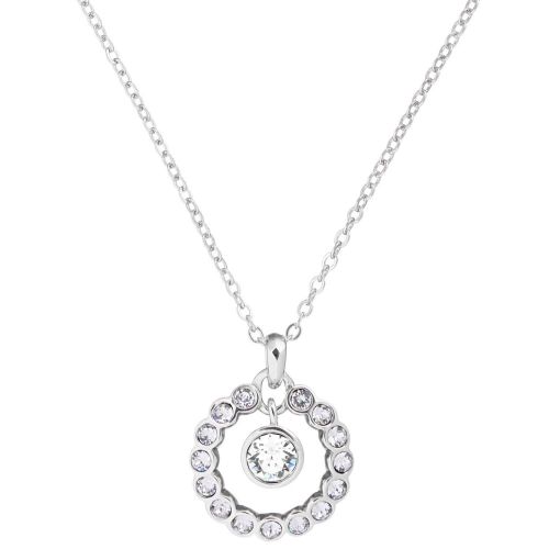 Womens Silver Cadhaa Crystal Pendant Necklace 24518 by Ted Baker from Hurleys