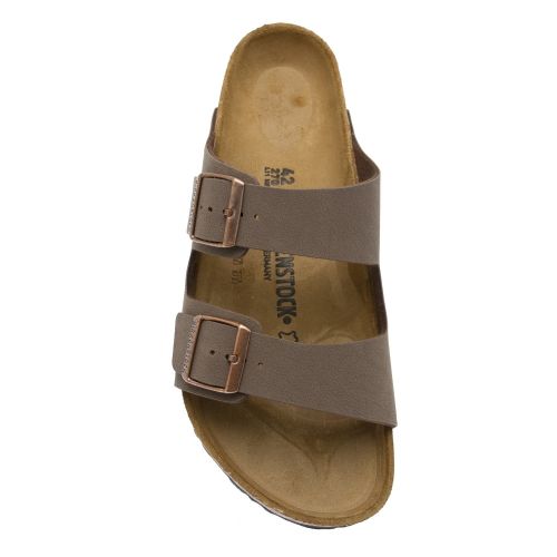 Mens Nubuck Mocha Arizona Birko-Flor Slide Sandals 41613 by Birkenstock from Hurleys