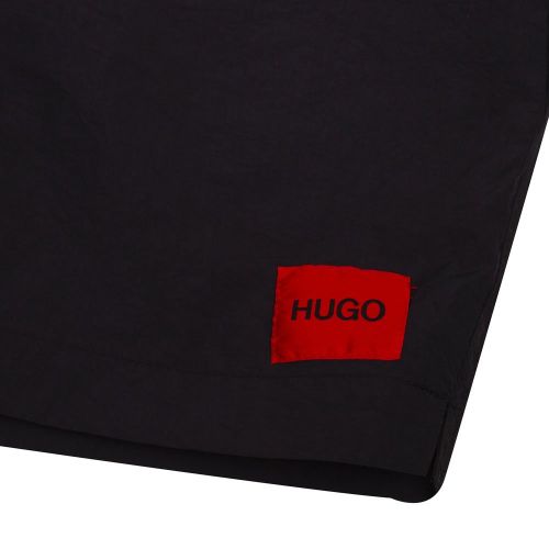 Mens Black Dominica Patch Swim Shorts 88023 by HUGO from Hurleys