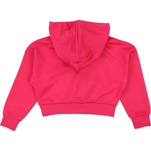 Girls Raspberry Branded Short Hooded Sweat Top 36523 by DKNY from Hurleys