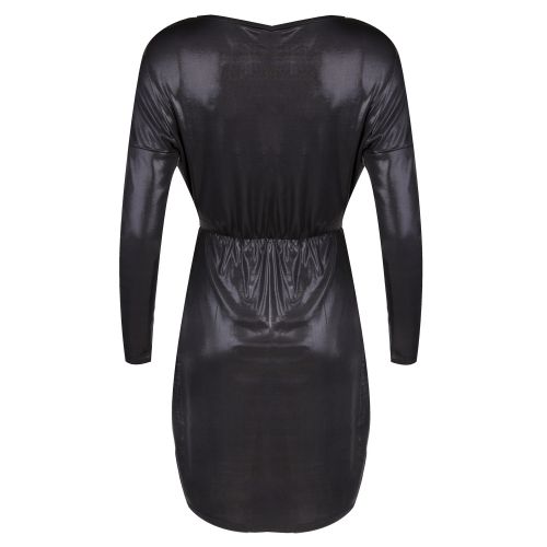 Womens Black Vidisco Shine L/s Dress 33767 by Vila from Hurleys