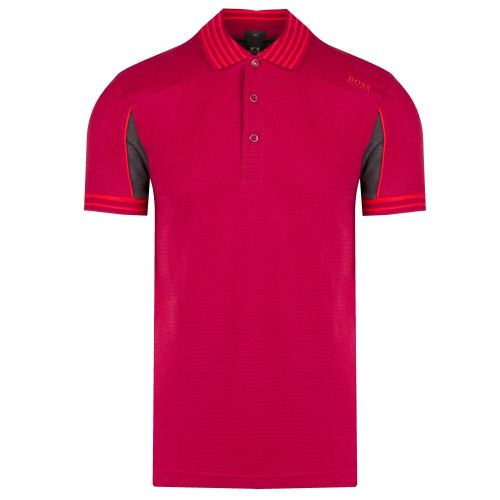 Athleisure Mens Red Paule 1 Slim Fit S/s Polo Shirt 36969 by BOSS from Hurleys