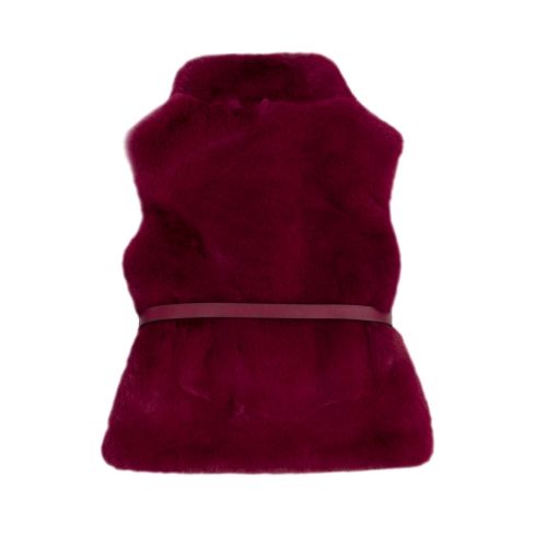 Girls Ruby Belted Faux Fur Gilet 48428 by Mayoral from Hurleys