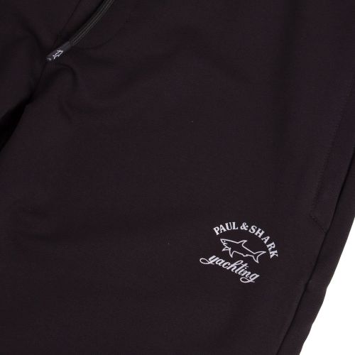Mens Black Branded Sweat Pants 77991 by Paul And Shark from Hurleys