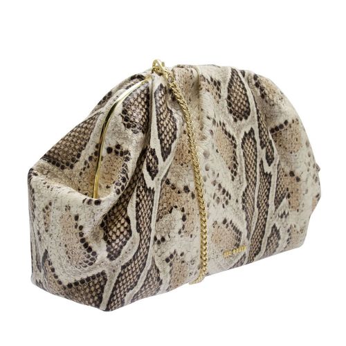 Womens Grey Bibeei Snake Gathered Clutch 88941 by Ted Baker from Hurleys
