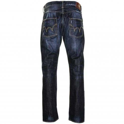 Mens 12oz F8.DB Blue Dawn Used ED-55 Relaxed Tapered Fit Jeans 18950 by Edwin from Hurleys