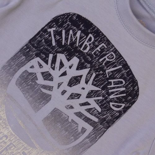 Baby Pale Blue Tree L/s Tee Shirt 65485 by Timberland from Hurleys