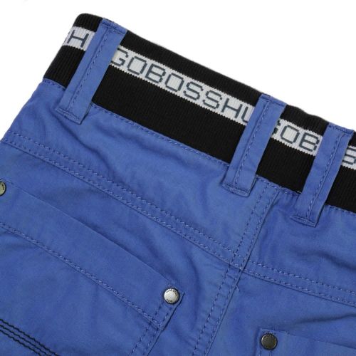 Boys Blue Branded Waistband Shorts 35451 by BOSS from Hurleys