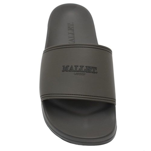 Mens Khaki Branded Slides 24284 by Mallet from Hurleys