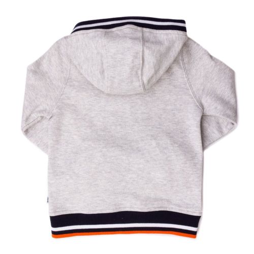 Boys Grey Colour Tipped Zip Hooded Sweat Top 65445 by BOSS from Hurleys