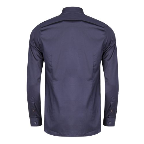 Mens Navy Plateen Stretch L/s Shirt 29258 by Ted Baker from Hurleys